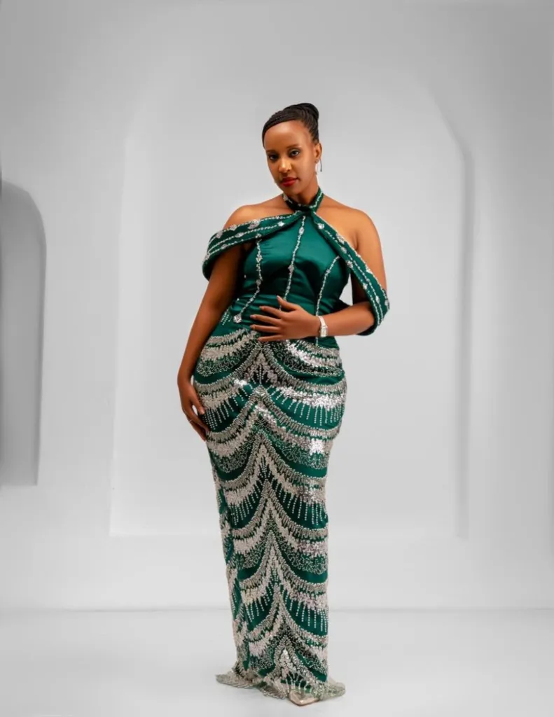 Dress (Green long) (Small)