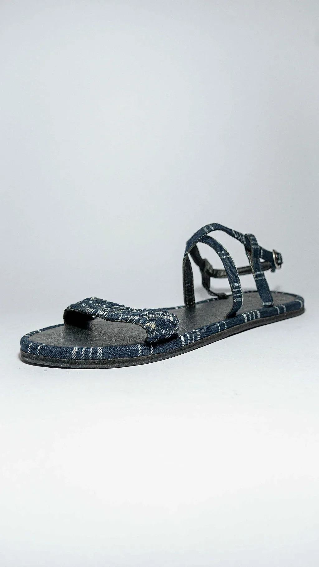 Sandal green with white