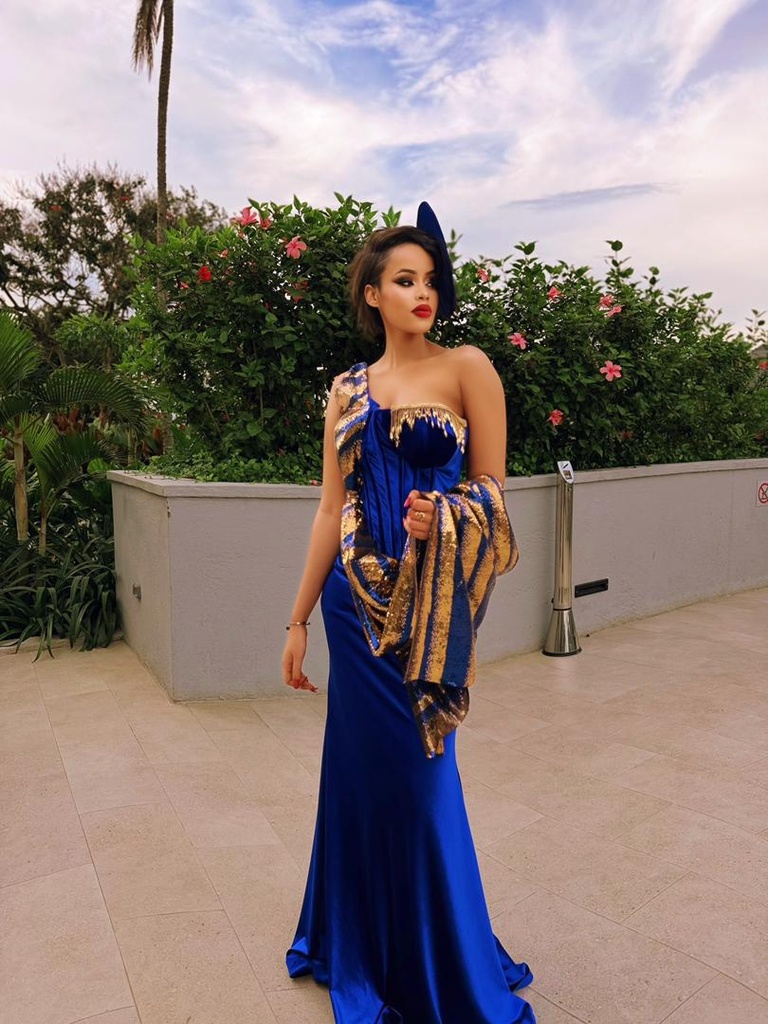 Umushanana (blue Gold Dress)
